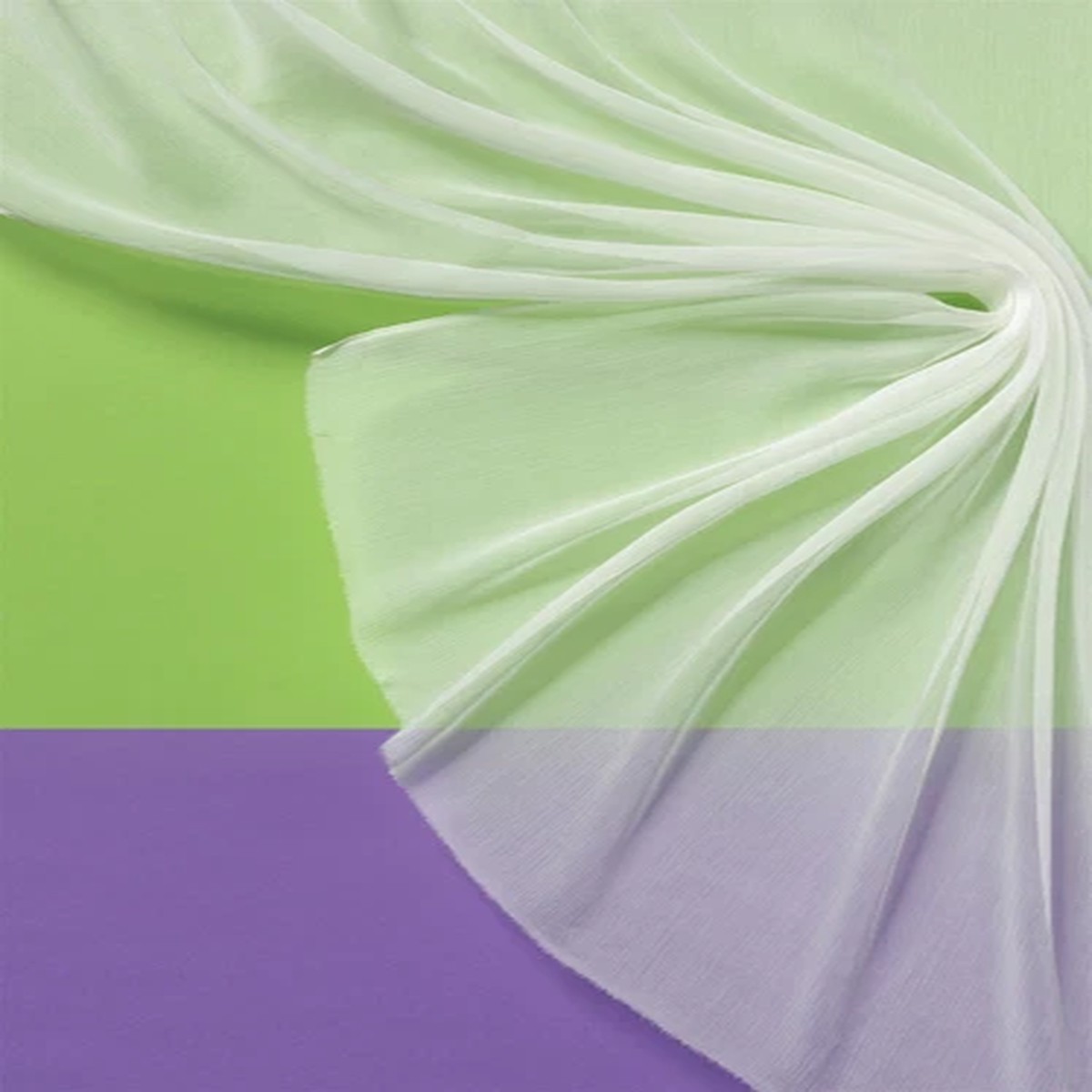 1 metre White Silk Chiffon 3.5, 90cm wide. A grade