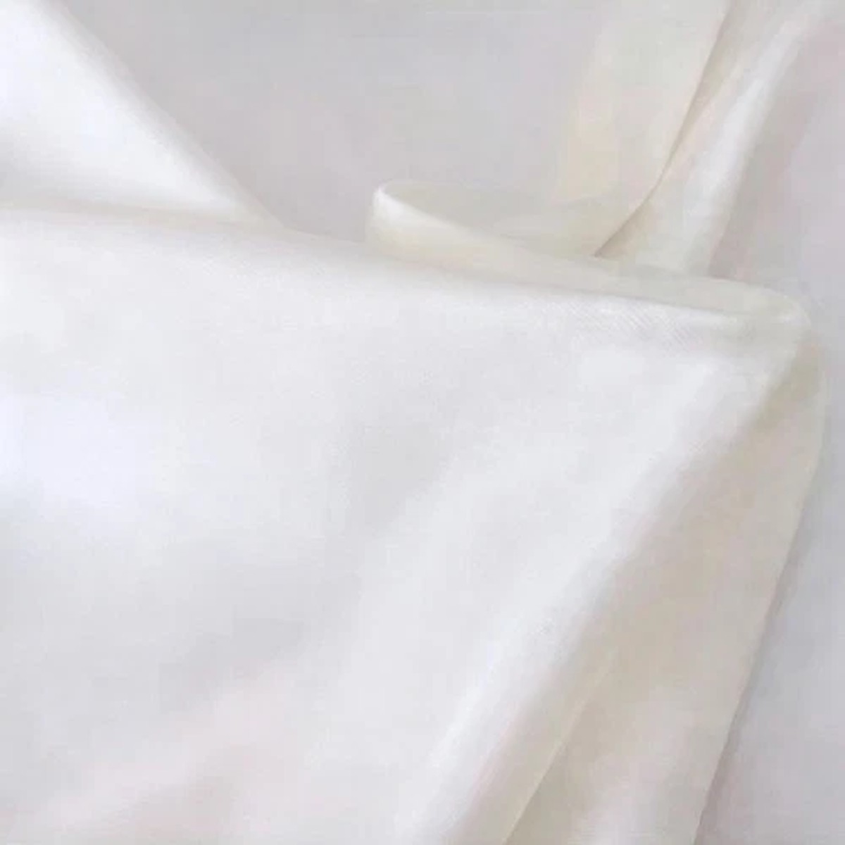 0.5 meter Ivory 100% Mulberry Silk Habotai Fabric Soft Garment Lining Material