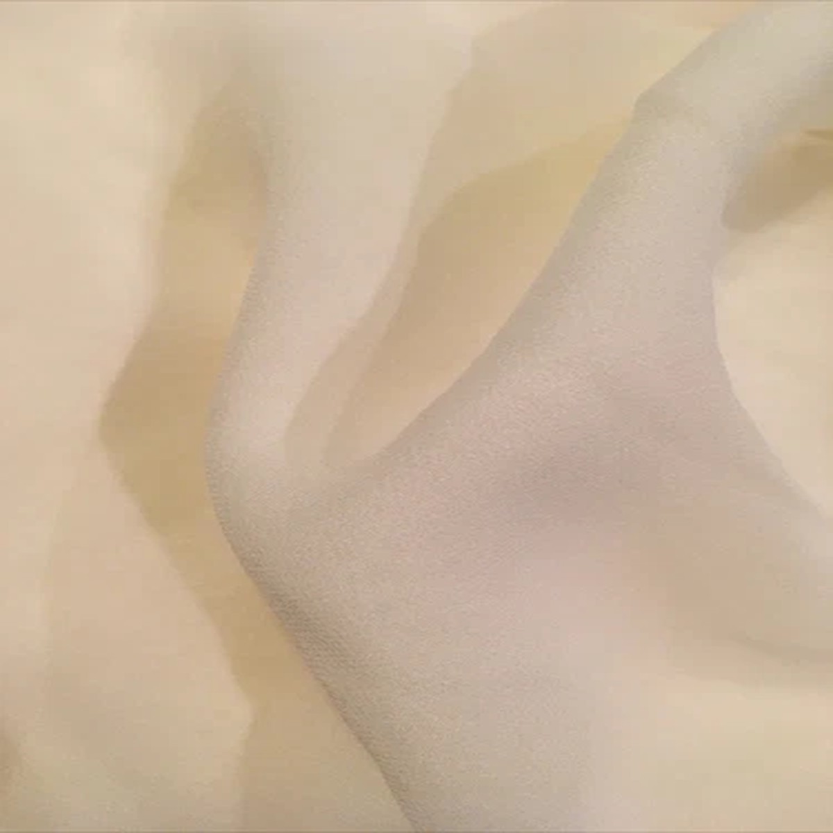WHITE pure 100% Silk Georgette Fabric 52 wide by YARD Sewing dress wedding