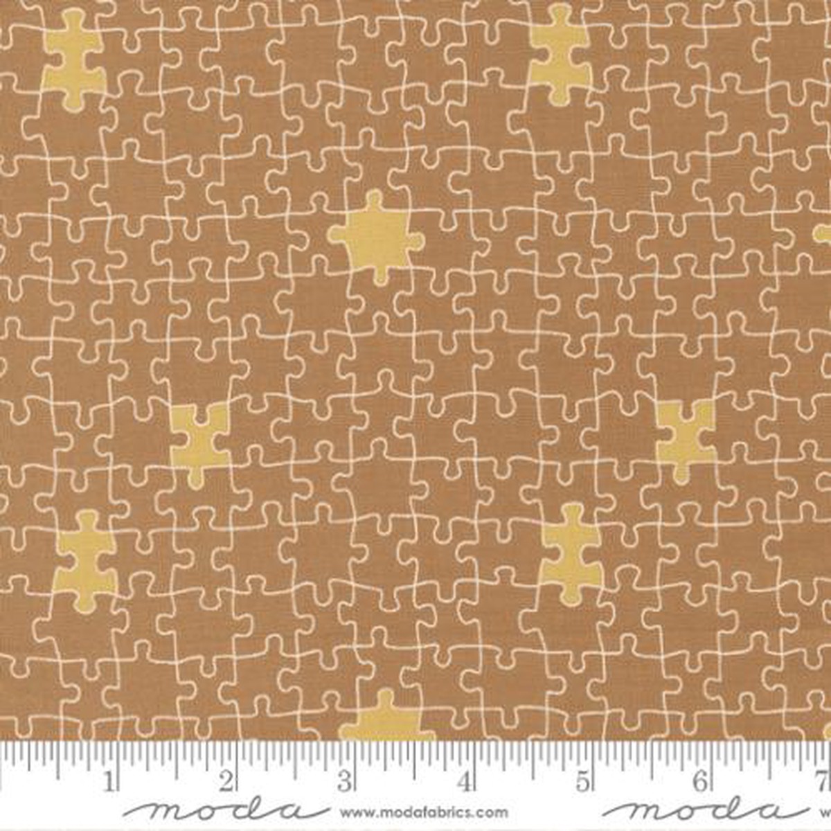 ABC XYZ Gold 44"/45" Fabric Per Yard