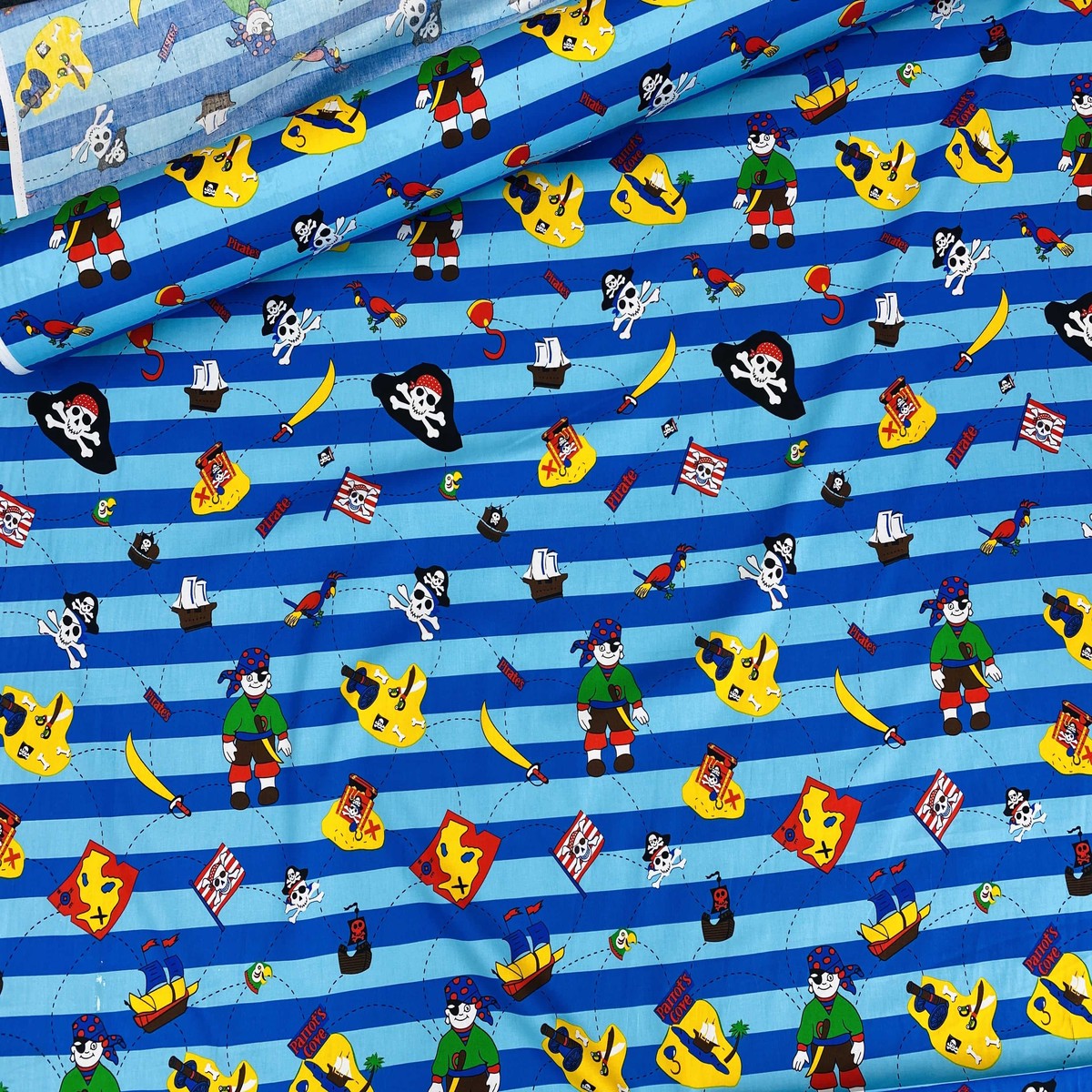 Pirates - Cotton Poplin Patchwork HALF METRE