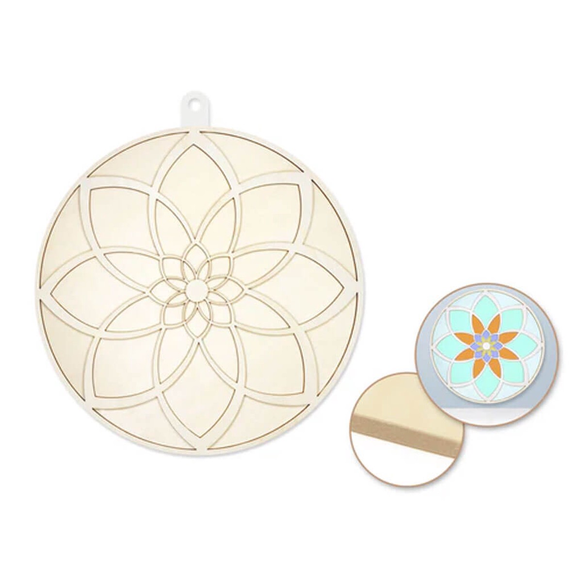 Wood Decor 10in DIY Plaque 3D 7mm(T) Mandala
