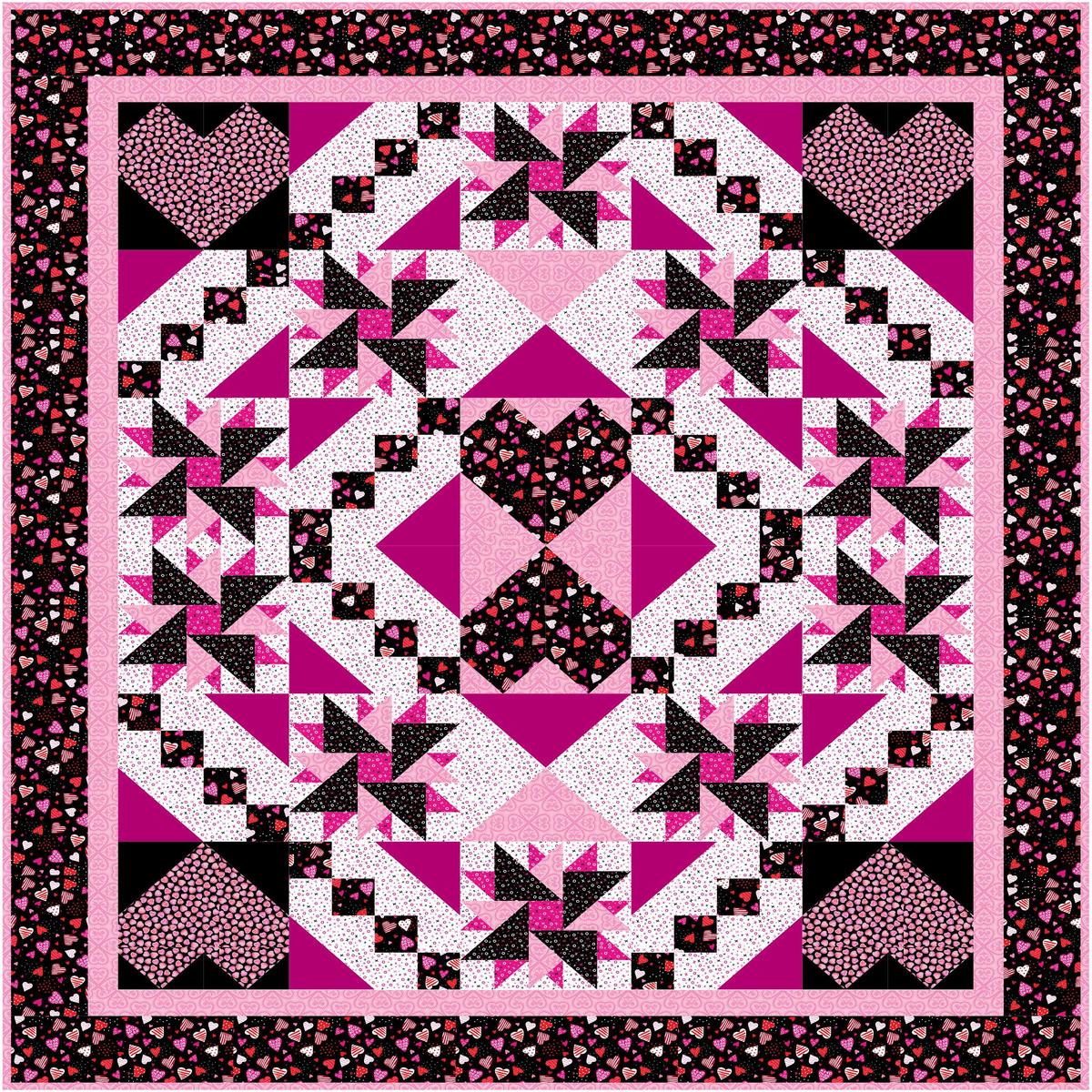 Surrounded By Hearts Pattern #465